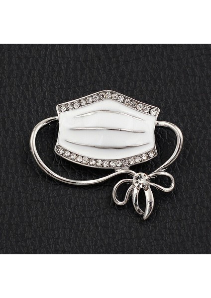 Siyah Stil Mine Kristal Ağız Maskesi Şekil Şanslı Takı Hediye (Yurt Dışından) modelleri