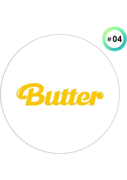 No.2 Boyutu Kpop Bts Butter Pin Bangtan Boy Brooch Kumaş Okul Çantası Düğme Göğüs Hatıra Hediye 방탄소년단 防弾少年団 (Yurt Dışından)