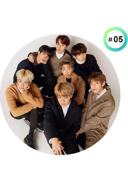 No.2 Boyutu Kpop Bts Butter Pin Bangtan Boy Brooch Kumaş Okul Çantası Düğme Göğüs Hatıra Hediye 방탄소년단 防弾少年団 (Yurt Dışından)