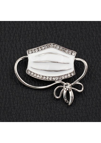 Siyah Stil Mine Kristal Ağız Maskesi Şekil Şanslı Takı Hediye (Yurt Dışından) fırsatları