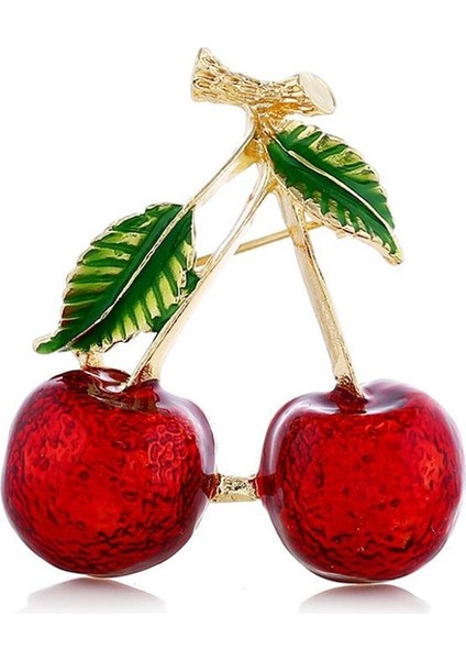 1 Bilgisayar Yeni Moda Kadın Enamel Canlı Kırmızı Kiraz Meyve Broş Takı Aksesuarları Hediye - Türkiye E-Ticaret (Yurt Dışından) modelleri