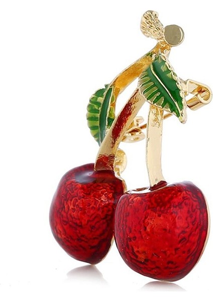 1 Bilgisayar Yeni Moda Kadın Enamel Canlı Kırmızı Kiraz Meyve Broş Takı Aksesuarları Hediye - Türkiye E-Ticaret (Yurt Dışından) fırsatları