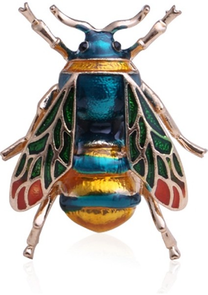 Kırmızı Stil Komik Renkli Arı Broş Kadın Parti Düğün Seçkin Böcek Papyon Broşlar Hediye (Yurt Dışından) modelleri