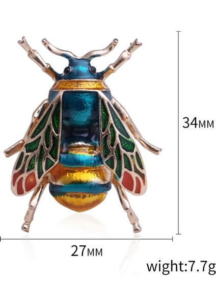 Kırmızı Stil Komik Renkli Arı Broş Kadın Parti Düğün Seçkin Böcek Papyon Broşlar Hediye (Yurt Dışından) fırsatları