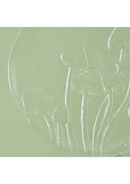 Mushroom Amorf 4'lü Cam Tabak Naturel 28 Cm fiyatları