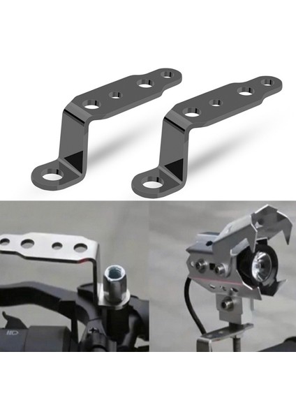 2 Adet Motosiklet Dikiz Aynası Lamba Braketi (Yurt Dışından)