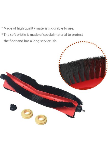 2 Pack Replacement Parts Main Brushes For - S6,s5, S5 Max,easy Clean Detachable Brush Accessories (Yurt Dışından)