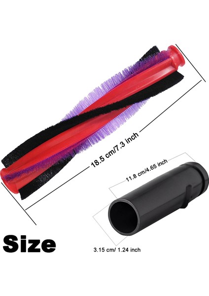 18.5 Cm/7.3 Inç Fırça Çubuğu Haddeleme Fırça Değiştirme V6 DC59 DC62 SV03 SV073 Serisi Elektrikli Süpürge (Yurt Dışından) fiyatları