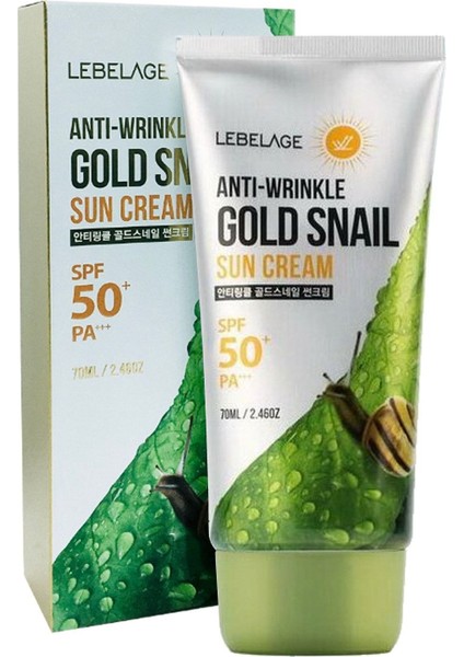 Leke ve Anti Aging Karşıtı Salyangoz Özü Içeren Gold Snail Spf 50 + Güneş Kremi