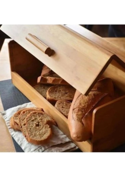 Bambu Açılır Kapanır Ekmek Dolabı