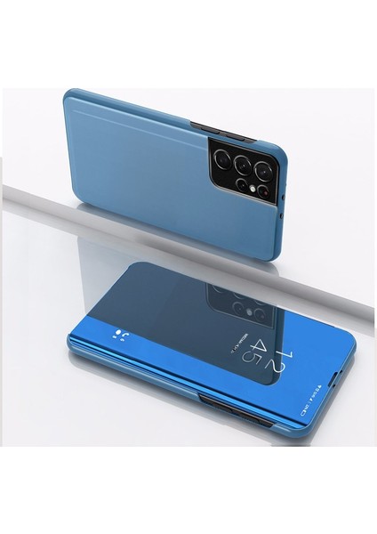 Samsung Galaxy S23 Ultra 5g Için Kaplama Ayna Deri Kılıf (Yurt Dışından)