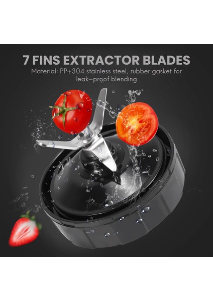 2pcs 7 Fıns Extractor Blades Replacement Part Bottom Blade For Auto Iq BL642 NN102 BL2013 (Yurt Dışından) fiyatları