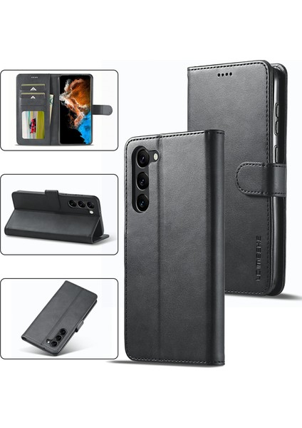 Samsung Galaxy S23 5g Için Buzağı Dokulu Pu Kılıf (Yurt Dışından)