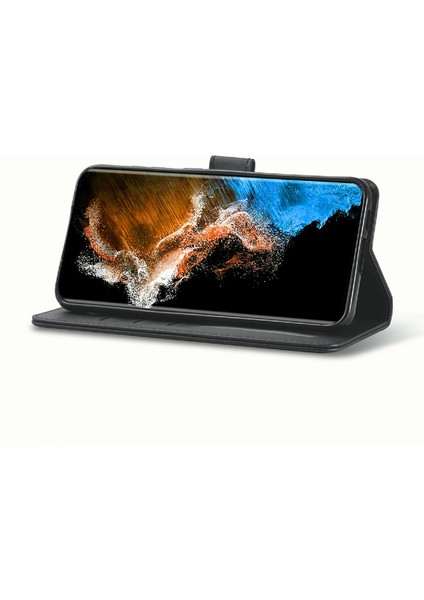 Samsung Galaxy S23 5g Için Buzağı Dokulu Pu Kılıf (Yurt Dışından)