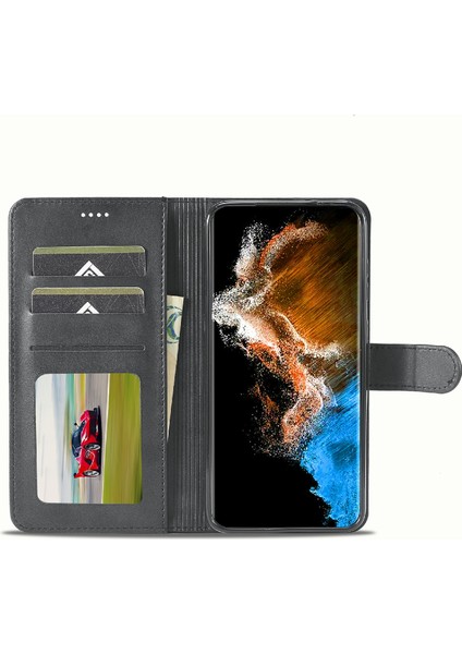 Samsung Galaxy S23 5g Için Buzağı Dokulu Pu Kılıf (Yurt Dışından)