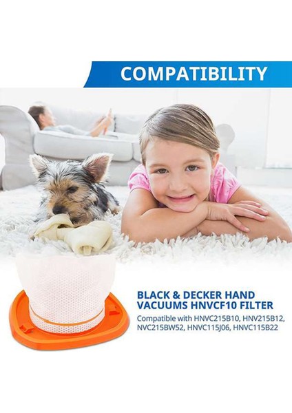 Vakum Filtreleri Black & Decker HNVC220BCP07 Dustbuster El Süpürgesi Parçaları HNVCF10 Süpürme Robotu Temizleme Aksesuarları (Yurt Dışından)