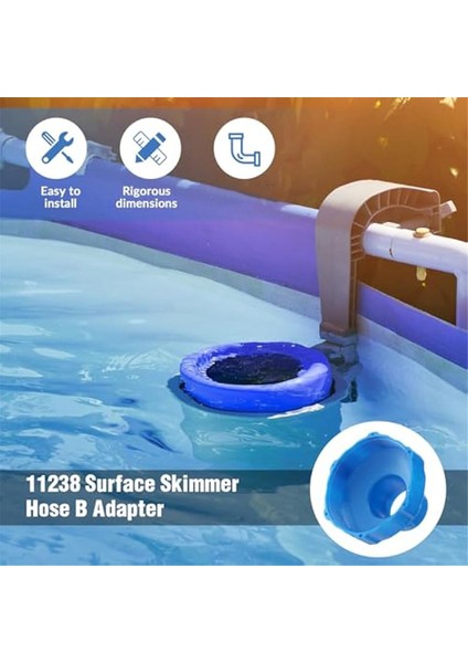 4 Adet Havuz Hortumu Adaptör Kiti, 1-1/4ın Veya 1-1/2ın Konnektör Kaplini ve Elektrikli Süpürge Için 11238 B Adaptörü (Yurt Dışından) modelleri