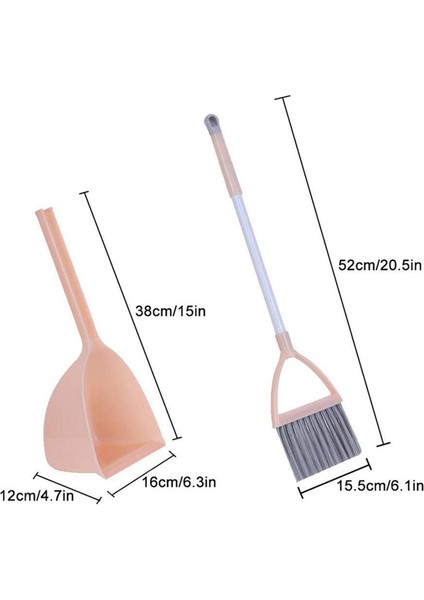 Çocuk Temizlik Aletleri, 3 Adet Küçük Paspas Küçük Süpürge Küçük Faraş (Yurt Dışından) modelleri