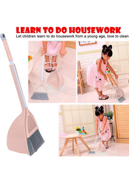 Çocuk Temizlik Aletleri, 3 Adet Küçük Paspas Küçük Süpürge Küçük Faraş (Yurt Dışından) indirimleri