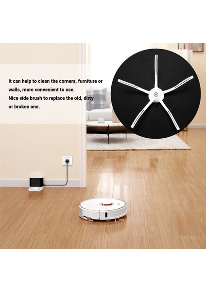 Xiaomi Roborock S7 S7 Max S7 Maxv T7S T7S Plus S6 S5 Max S50 S55 E35 E2 Robot Süpürge Parçaları Beyaz Için Yan Fırça (Yurt Dışından)
