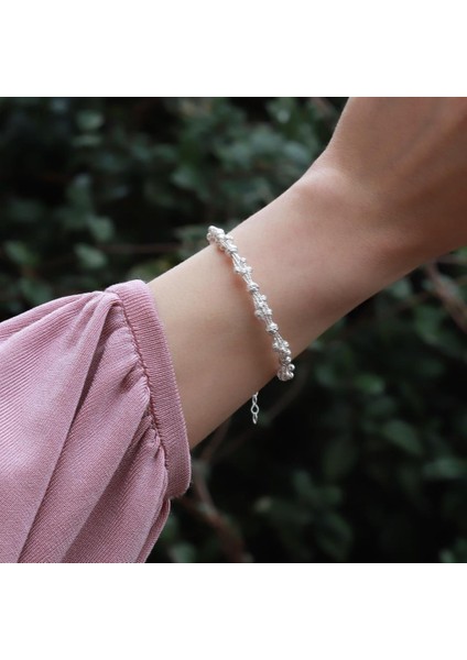 Sarmal Model Dorika Gümüş Bileklik