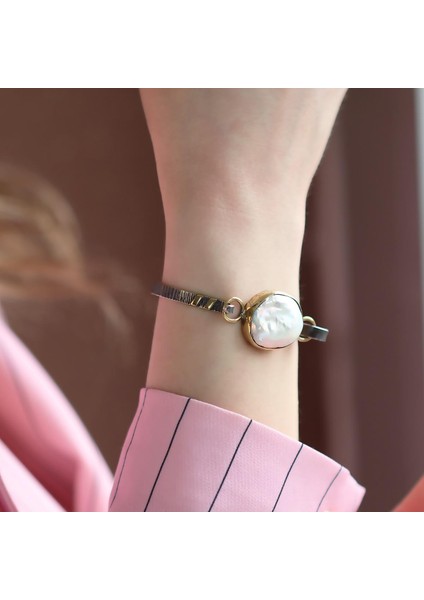 Barok Inci Otantik Gümüş Kelepçe fırsatları