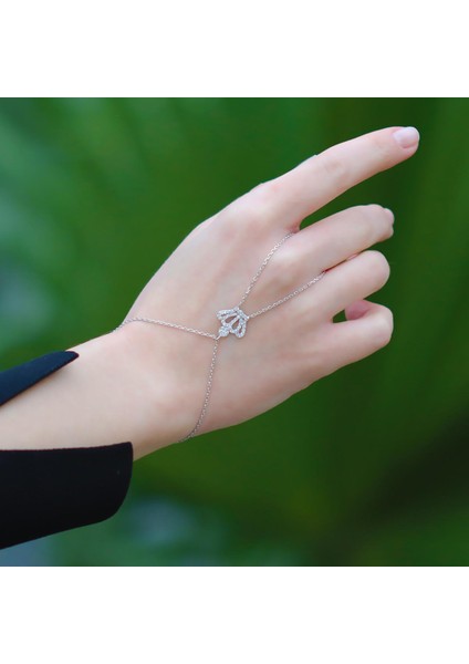 Kral Tacı Zirkon Taşlı 925 Ayar Gümüş Şahmeran