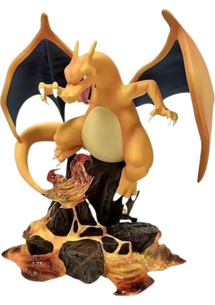 Pokemon Charizard Ateş Dinozor Anime Figür Dekor Oyuncak (Yurt Dışından)