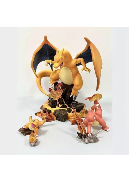 Pokemon Charizard Ateş Dinozor Anime Figür Dekor Oyuncak (Yurt Dışından)