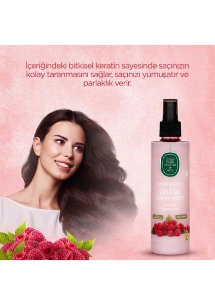 Saç Spreyi 210 Ml, Frambuazlı Sirke & Şampuan 500 ml ve Rosie Hediye