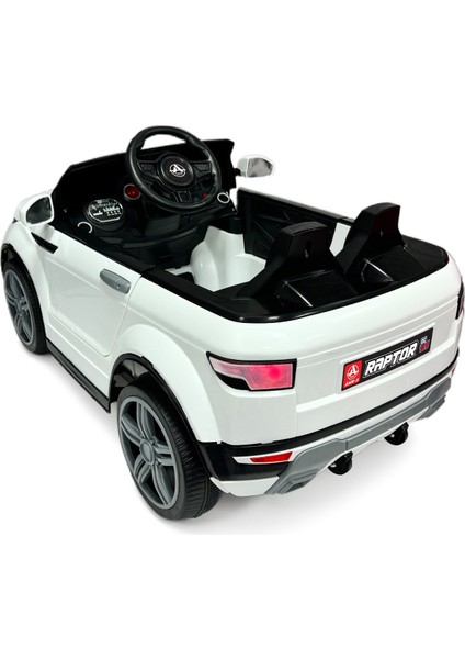 Akar Raptor 12V Uzaktan Kumandalı Akülü Jeep Beyaz – Şık Görünüm, USB Müzik Çalar ve Taşıma Kolaylığı modelleri