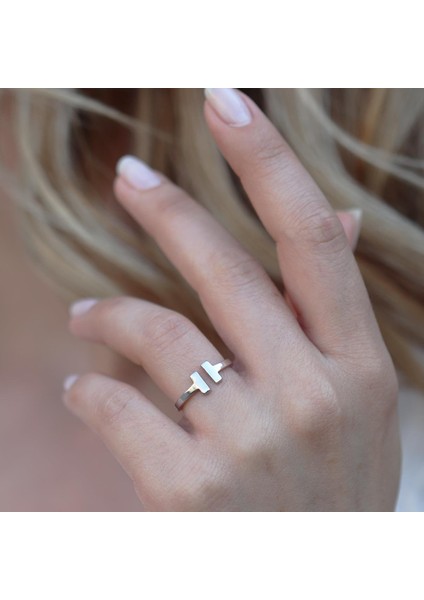 Tffny Modeli Ayarlanabilir Gümüş Yüzük