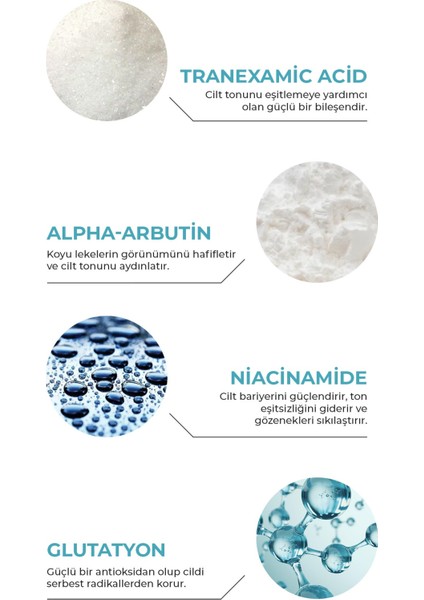Koyu Leke Karşıtı ve Aydınlatıcı Niacinamide İçeriğiyle Zengileştirilmiş Tranexamic Serum 30 ml