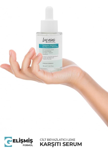 Koyu Leke Karşıtı ve Aydınlatıcı Niacinamide İçeriğiyle Zengileştirilmiş Tranexamic Serum 30 ml