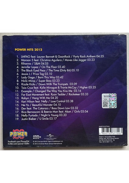 Hits 2012 CD