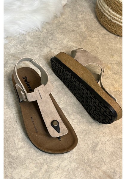 Günlük Kadın Terlik Tek Parmak Arası Rahat Mantar Taban Tokalı Ayarlanabilir Sandalet 148 - 34170 modelleri