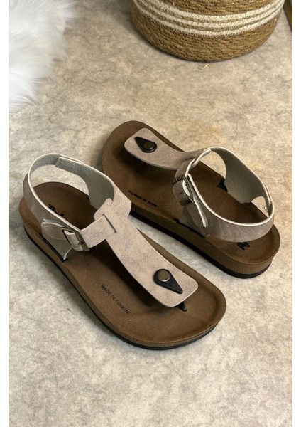 Günlük Kadın Terlik Tek Parmak Arası Rahat Mantar Taban Tokalı Ayarlanabilir Sandalet 148 - 34170 indirimleri