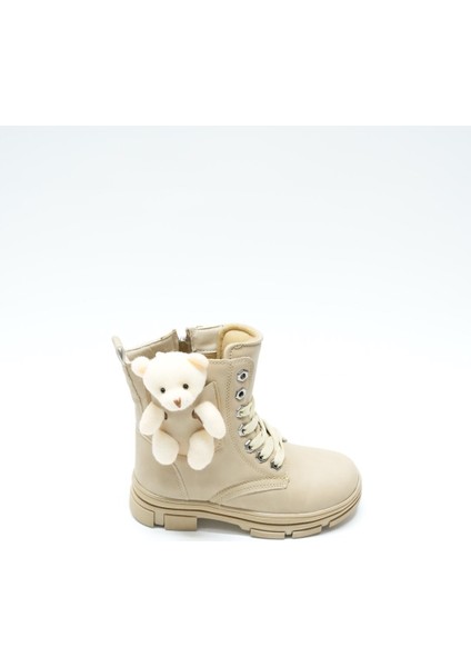 Almera Ayıcık Desenli Kız Çocuk Bot, Krem (Ladik) fırsatları