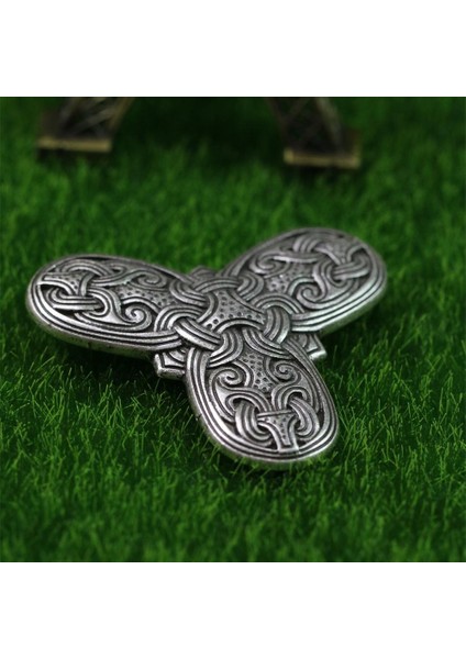Antik Gümüş Tarzı Isveç Kuzey Viking Amulet Broş Iskandinav Fibula ve Antik Set Broşlar Viking Broş Takı Tılsım (Yurt Dışından)