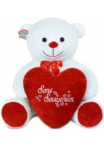 Pababo 100 cm Seni Seviyorum Kalpli Büyük Ayıcık