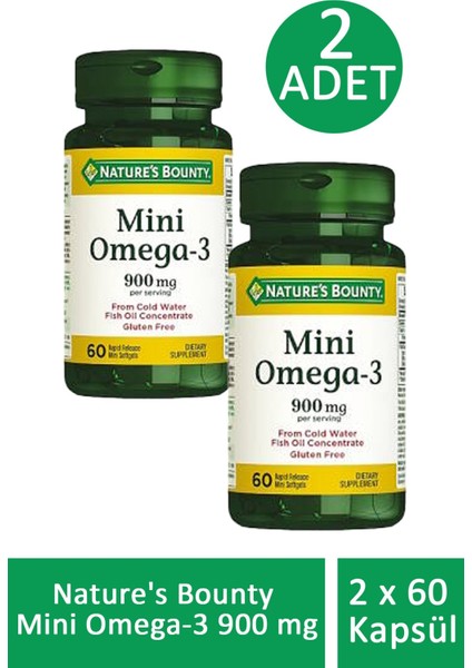 Mini Omega-3 900 Mg 60 Softgel 2 Adet