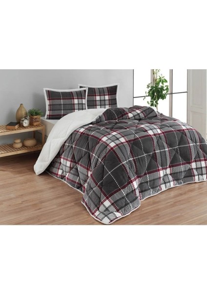 Comforter Set, Çift Kişilik Yorgan Seti (220 x 240)-ANNA Gri