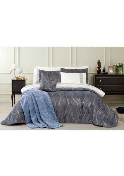 Çift Kişilik 11 Parça Çeyiz Seti Novella Indigo