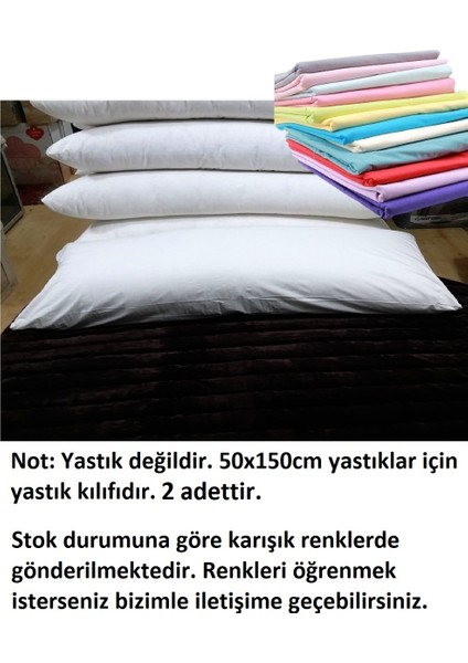 2 Adet Karı Koca Yastık Kılıfı, Uzun Ma x i Boy Yastık Kılıfı (50 x 150)-KARIŞIK Renkli fiyatları