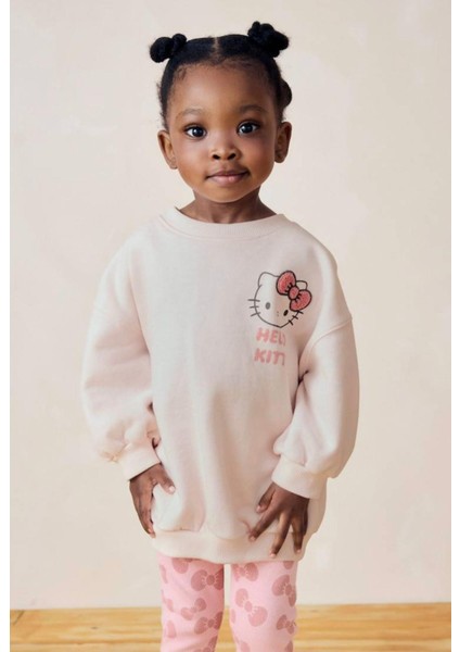 Hello Kitty Baskılı Sweatshirt Taytlı Takım