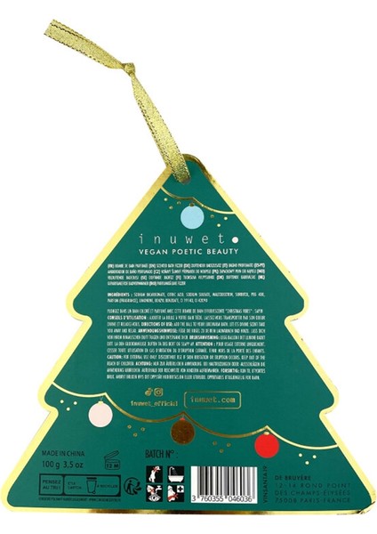 Inuwet Yılbaşı Ağacı Şeklinde Banyo Bombası fiyatları