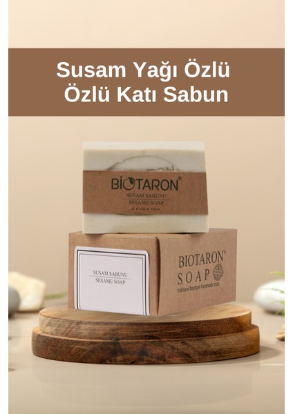 Susam Yağı Özlü Sabun | El Yapımı, Nemlendirici ve Onarıcı Etkili