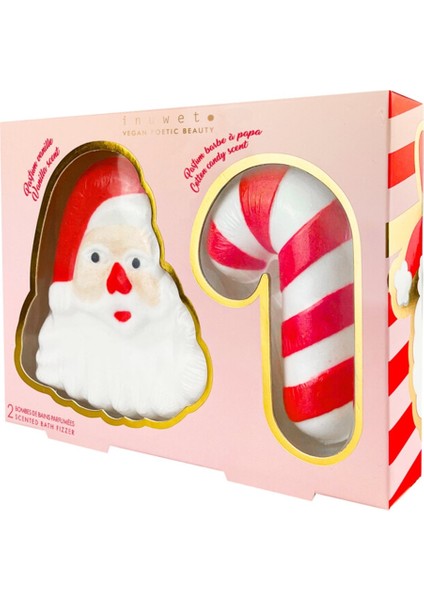 Inuwet Noel Baba ve Baston Şeker Şeklinde 2li Bany modelleri