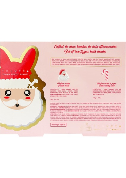 Inuwet Noel Baba ve Baston Şeker Şeklinde 2li Bany fırsatları