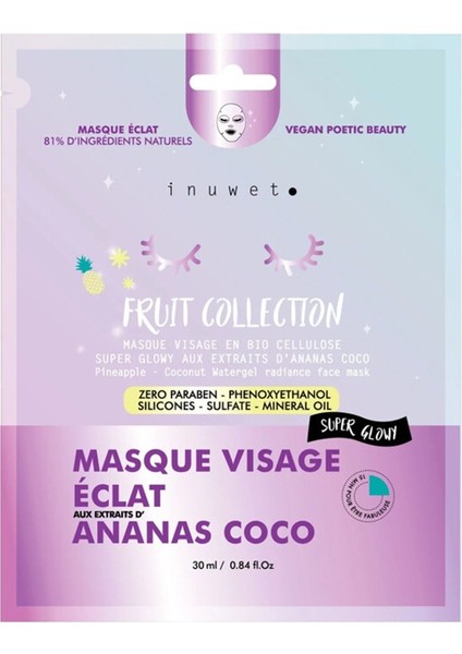 Inuwet Meyve Serisi Nemlendirici Yüz Maskesi Anana